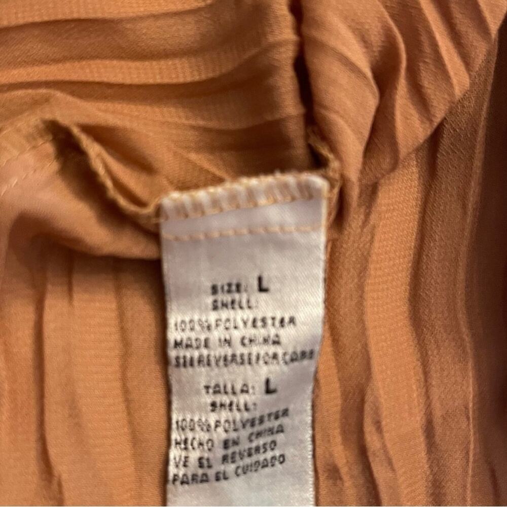 Kaely and Max sheer blouse with unique stitching and sequin detail .  Size L - Picture 5 of 5